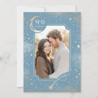 Celestial Romantic Starry Night Wedding Photo