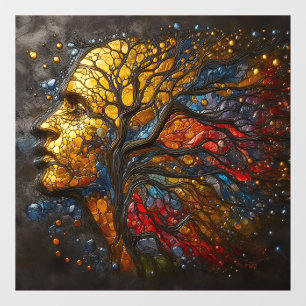 Celestial Roots of Life Poster Window Cling