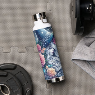 Celestial Rose Witch Dreamscape Water Bottle