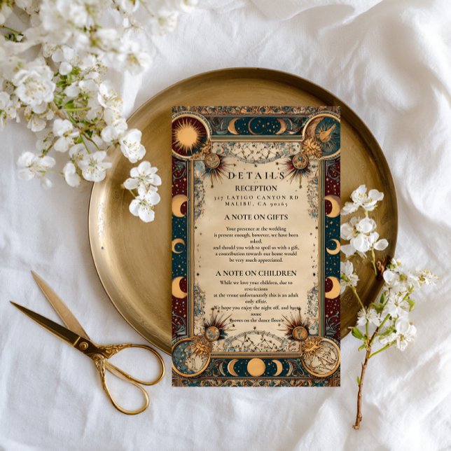 Celestial Royal Baroque Wedding Enclosure Card (Creator Uploaded)