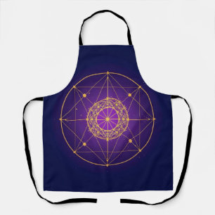 Celestial Sacred Mandala – Mystic Geometry Apron