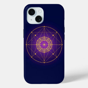 Celestial Sacred Mandala – Mystic Geometry iPhone 15 Case