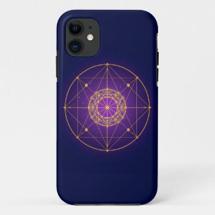 Celestial Sacred Mandala – Mystic Geometry iPhone 11 Case