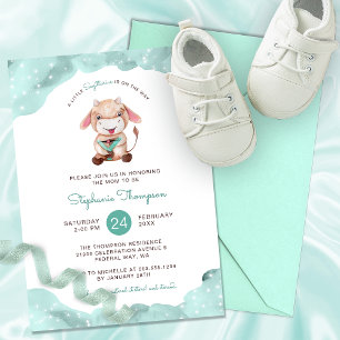 Celestial Sagittarius Astrology Sign Baby Shower Invitation