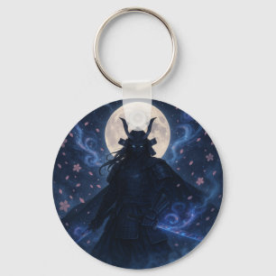 Celestial Samurai Keychain   Anime Fantasy Warrior