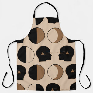Celestial Seamless Pattern Design with Human Energ Apron