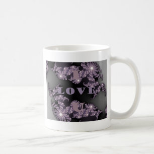 Celestial Sentiments I Love You Galactic Greeting Coffee Mug