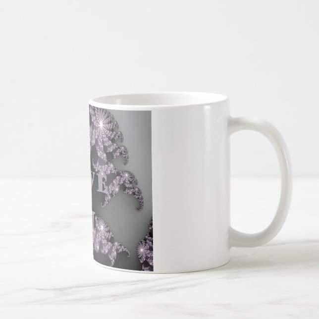 Celestial Sentiments I Love You Galactic Greeting  Coffee Mug (Right)