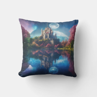 Celestial Serenity: Moonlit Starry Night Tee Cushion
