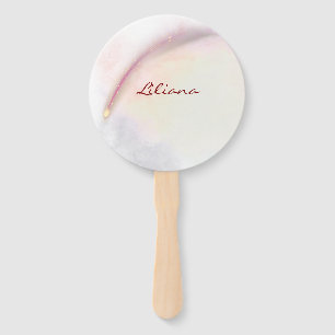 Celestial shooting star hand fan