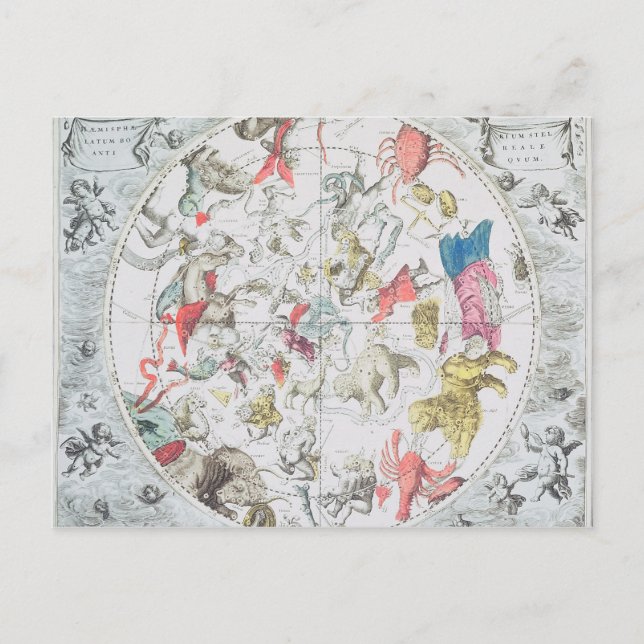 Celestial Showing the Signs of the Zodiac Postcard (Front)
