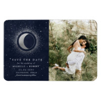 Celestial Silver Two Photo Save The Date