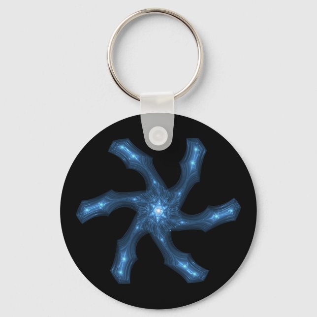 Celestial Snowflake -  Key Ring (Front)
