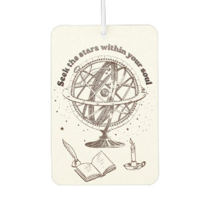 Celestial Soul Wisdom Vintage Armillary Sphere Car Air Freshener