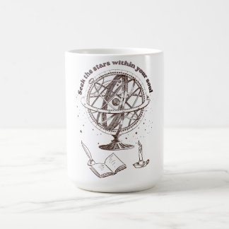 Celestial Soul Wisdom | Vintage Armillary Sphere Coffee Mug