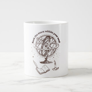 Celestial Soul Wisdom | Vintage Armillary Sphere Large Coffee Mug