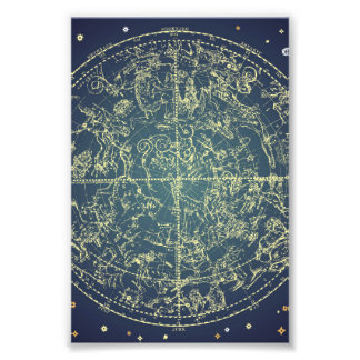 Celestial Space Chart Photo Print