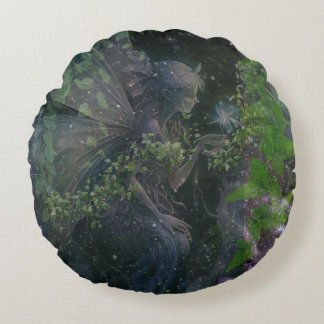 "Celestial Space Fairy"  Round Cushion