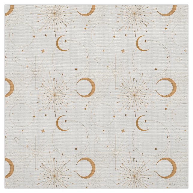 Celestial space light star moon universe fabrics fabric (Swatch)