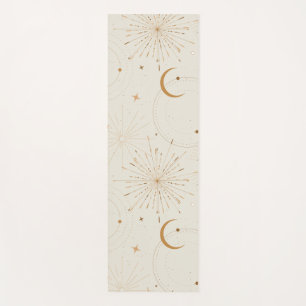 Celestial space light star moon universe fabrics yoga mat