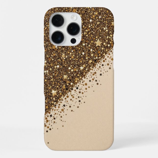  Celestial Sparkle  (Glitter-Leather) iPhone Case (Back)