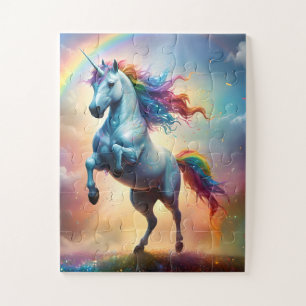 Celestial Spectrum: The Rainbow Unicorn's Arc Jigsaw Puzzle