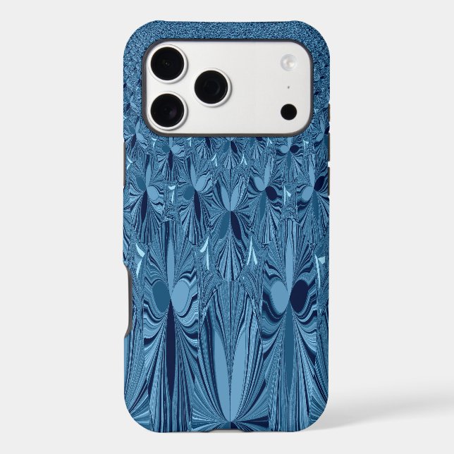 Celestial Splendour: Iridescent Blue Rose Design (Back)