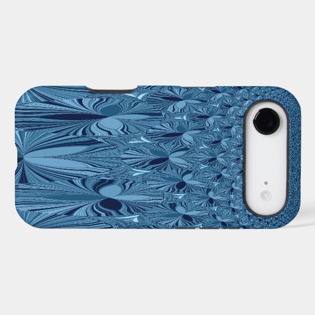 Celestial Splendour: Iridescent Blue Rose Design (Back (Horizontal))