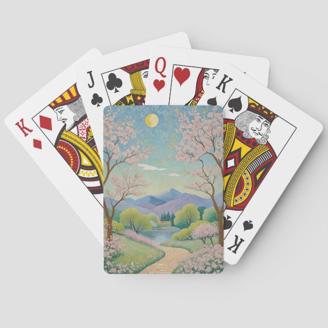 Celestial Springpath Playing Cards (Back)