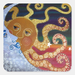 Celestial Square Sticker