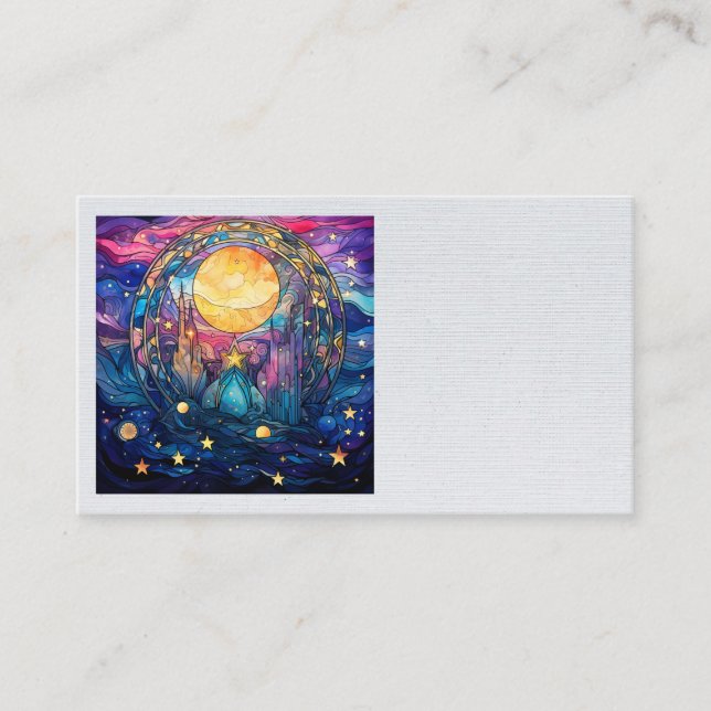 Celestial Stained Glass Business Cards (Front)