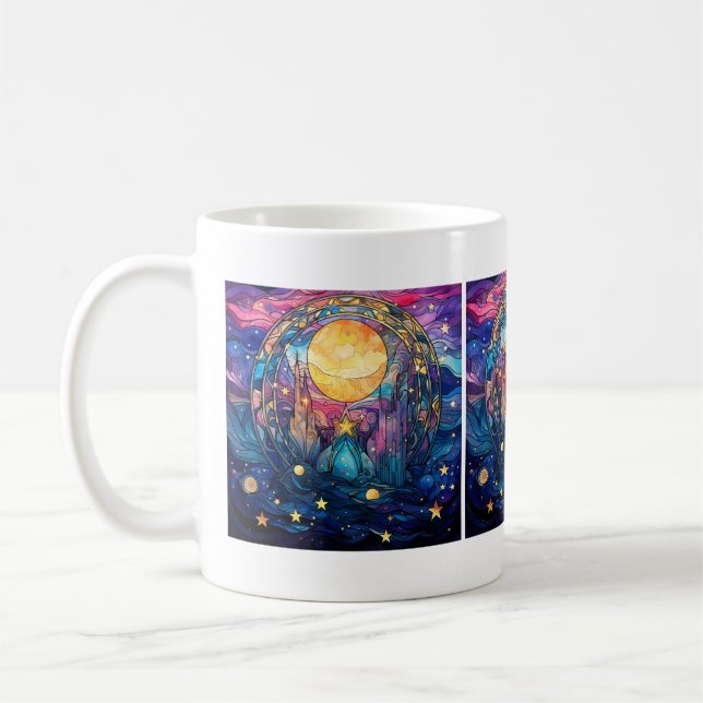 Celestial Stained Glass Mug (Left)
