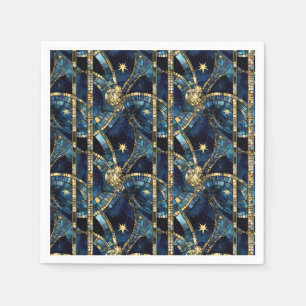 Celestial Stained Glass Napkin