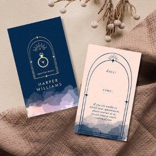 Celestial Stars Tarot Hair Stylist Beauty  Appointment Card