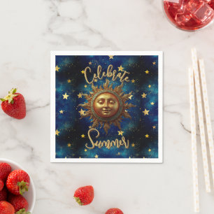 Celestial Summer Celebrate Summer  Napkin
