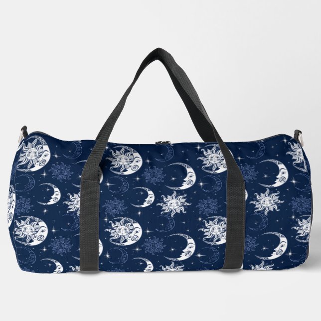 Celestial Sun and Moon Duffle Bag (Front)