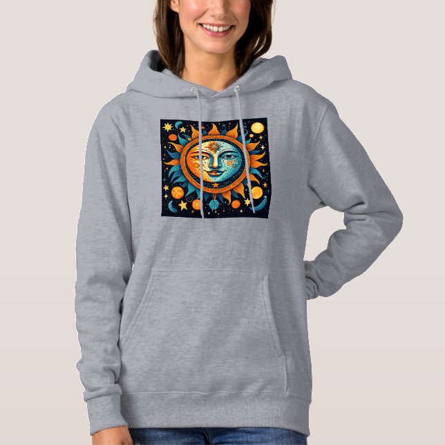 Celestial Sun And Moon  Hoodie (Front)