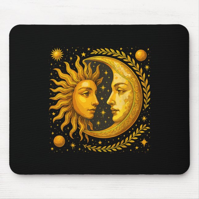 Celestial Sun And Moon  Mouse Pad (Front)