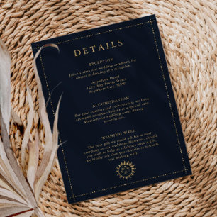 Celestial Sun and Moon Mystical Details Enclosure  Card