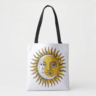Celestial Sun and Moon Picture Ledge Tote Bag