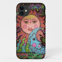 Celestial Sun and Moon Print