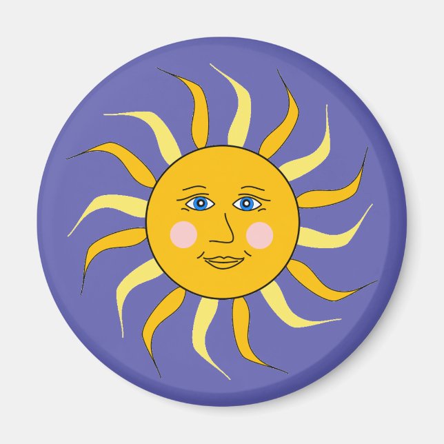 Celestial Sun Art Magnet (Front)