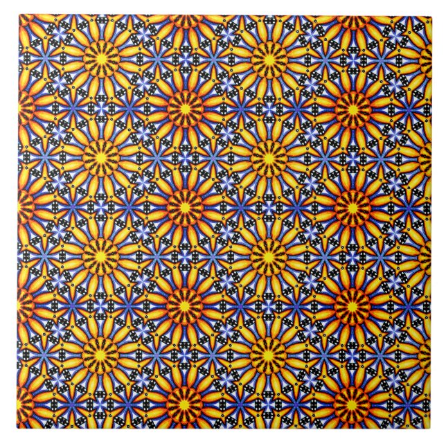 Celestial Sun Ceramic Tile (Front)
