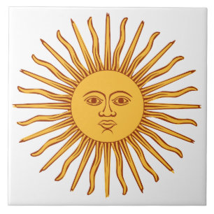 Celestial Sun Ceramic Tile