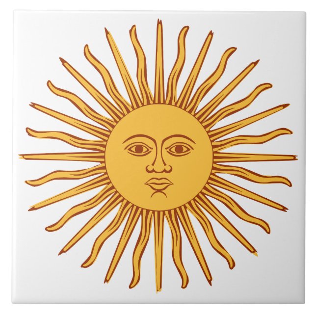 Celestial Sun Ceramic Tile (Front)
