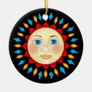 Celestial Sun Face Ornament