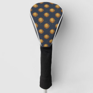 Celestial Sun Gold Pattern (1) Golf Head Cover