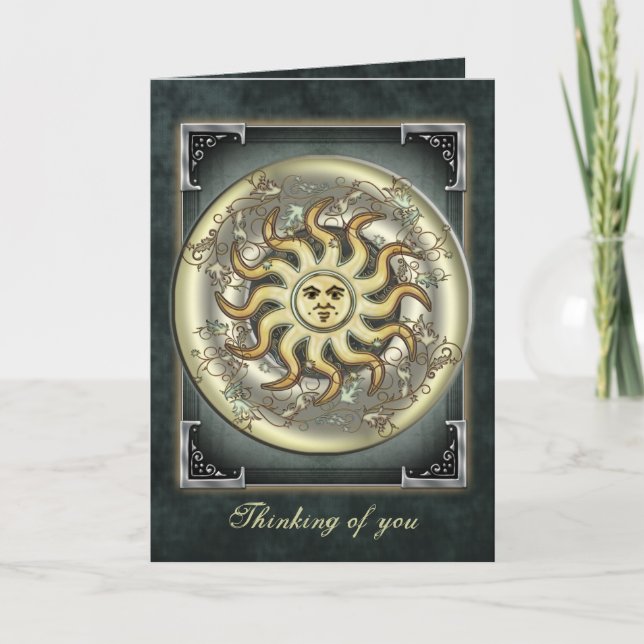 Celestial Sun Greetings and Note Cards (Front)