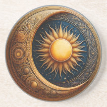 Celestial Sun in Crescent Moon
