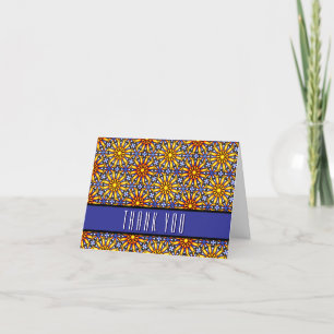 Celestial Sun Mandala Thank You Card